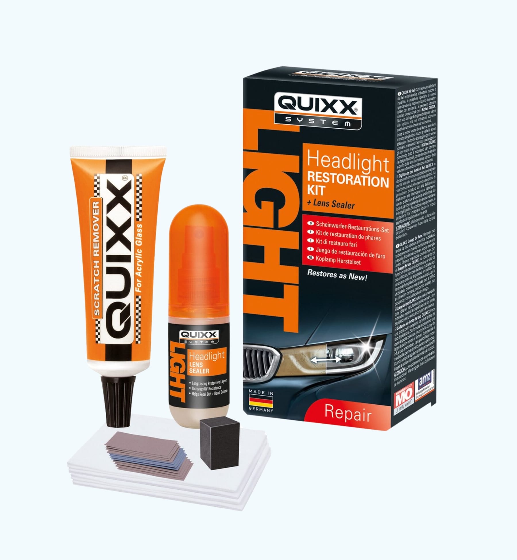 Quixx koplamp reparatieset